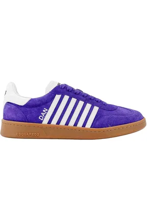 Dsquared2 Sneakers in camoscio con bande in pelle
