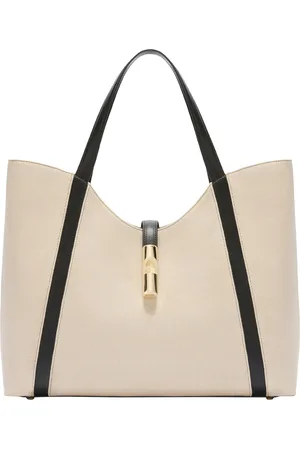 Furla Shopping Goccia Xl Hobo In Canvas E Pelle