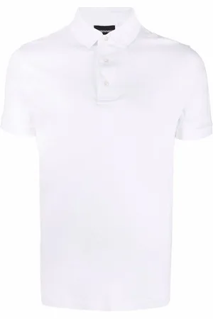 Emporio Armani Polo in misto cotone con logo