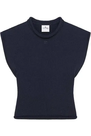 Courrèges Sleeveless di cotone a maglia