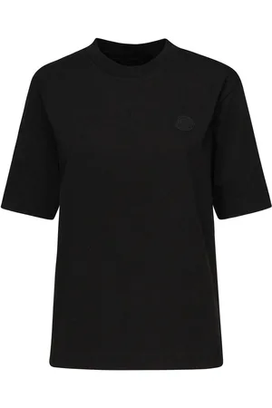 Moncler T-shirt con patch di logo in silicio