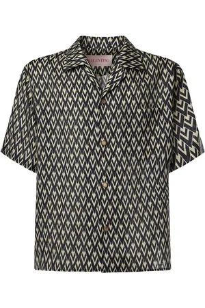 VALENTINO GARAVANI Camicia da bowling in poplin di cotone