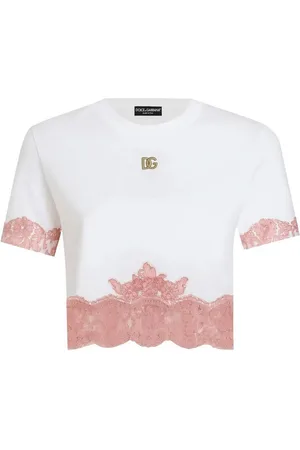 Dolce & Gabbana Lace Detail Tee