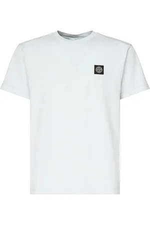 Stone Island T-shirt con patch di logo della bussola