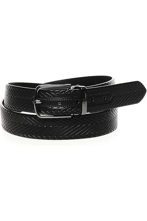 Emporio Armani Cintura in pelle intrecciata