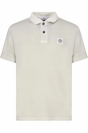 Stone Island Polo a maniche corte con patch di bussola