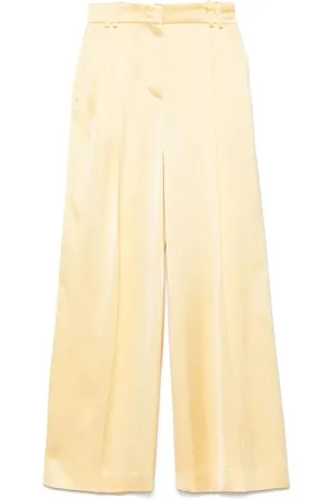 Another Tomorrow Pantalone a pieghe di raso