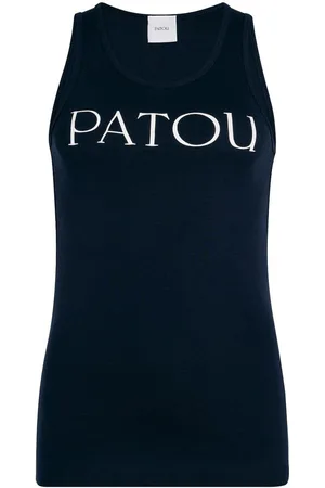 Patou Top canova di stampa logo-stampa