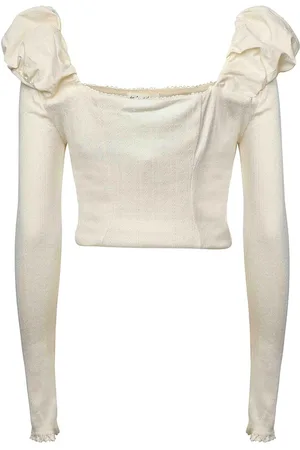 For Love & Lemons Top Aliyah Pointelle