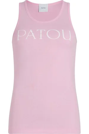Patou Top canova di stampa logo-stampa