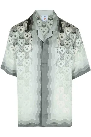 Casablanca Camicia di seta grigia