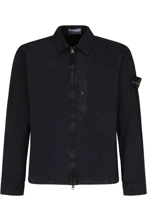 Stone Island Camicia con tasca del seno e zip a due vie
