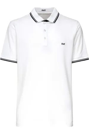 FAY Pique Polo Shirt con strisce