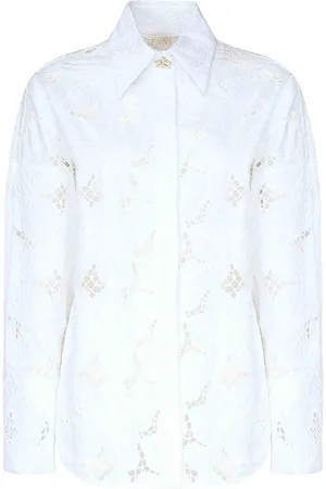 GENNY Camicia con ricamo orchidea