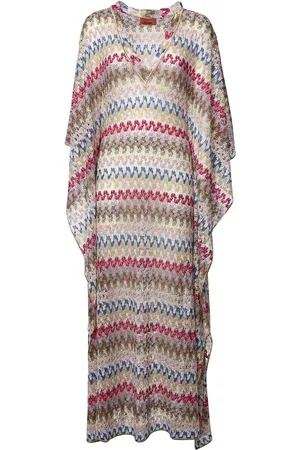 Missoni Caftano lungo in lamo di lama viscosa