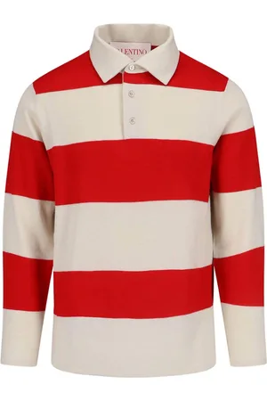 VALENTINO Polo A Righe In Maglia