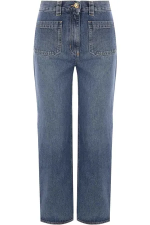 Elisabetta Franchi Jeans ritagliati a media malato