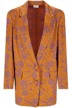 DRIES VAN NOTEN Blazer Monopetto Motivo Floreale