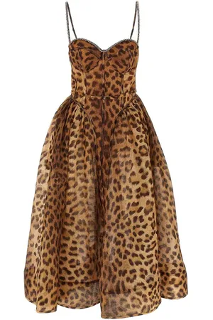 ZIMMERMANN Vestito midi a pannelli schiacciati
