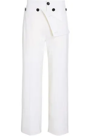 Proenza Schouler Oliver Pant in lana gabardina