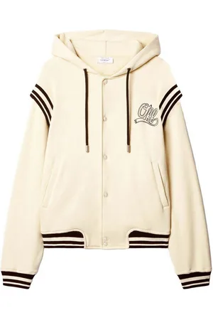 OFF-WHITE Felpa con cappuccio di varsity `Off Fleece`