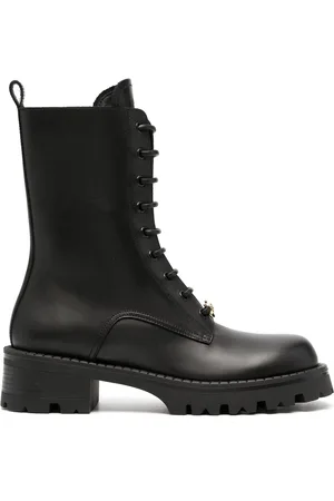 VERSACE Stivali militari stringati Vagabond