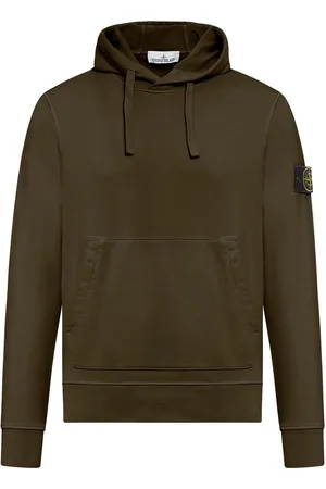 Stone Island Felpa Con Cappuccio Con Applicazione Bussola