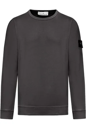 Stone Island Felpa In Cotone Con Applicazione Bussola