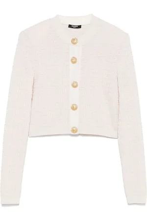 Balmain PB Labyrinth Knit Cardigan