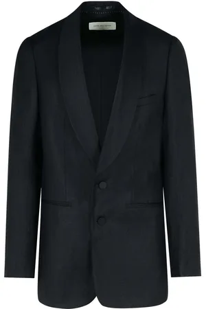DRIES VAN NOTEN Blazer di miscela di lana nera Bartux