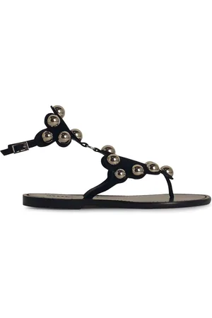 Isabel Marant Sandali in pelle nera in vetta