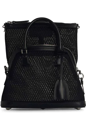 Maison Margiela Sagna di miscela in pelle Mini Mini Black 5AC