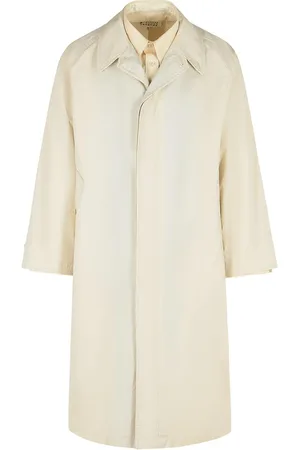Maison Margiela Trench di cotone avorio