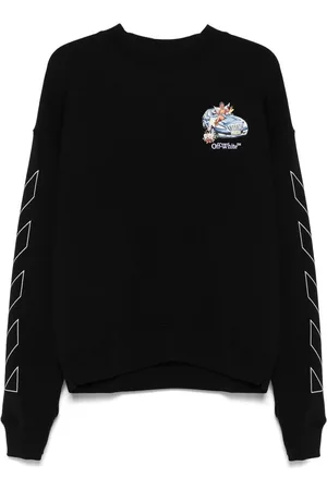 OFF-WHITE Felpa con scollo da skate freccia affresco
