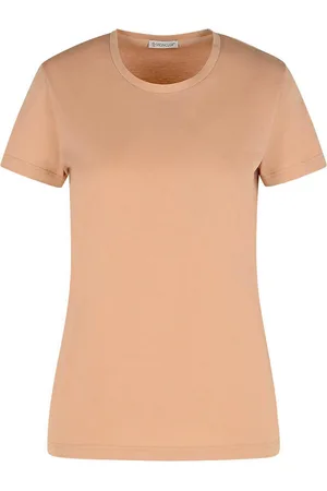 Moncler T-shirt di cotone rosa