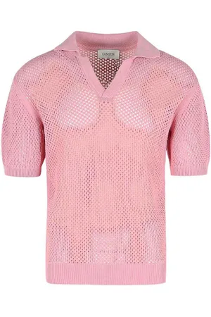 LANEUS Maglione di miscela di viscosa rosa