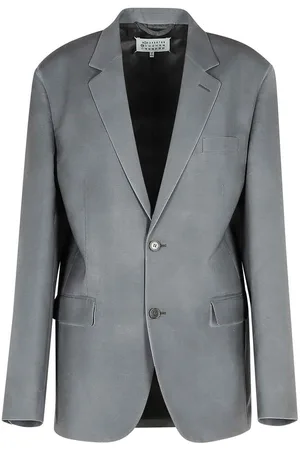 Maison Margiela Blazer di miscela mohair grigia
