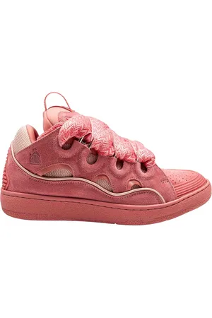 Lanvin Curb Sneakers In Camoscio Colore
