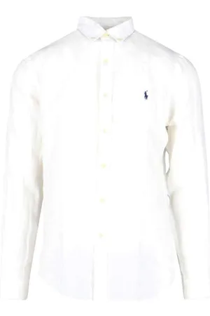 Ralph Lauren Camicia Logo In Lino