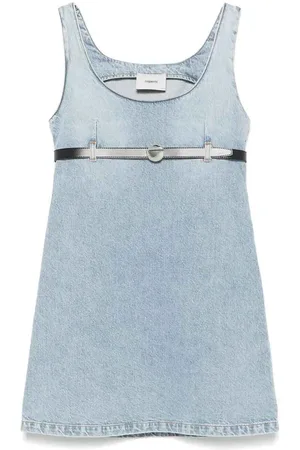 COPERNI Mini Vestito in denim con cintura