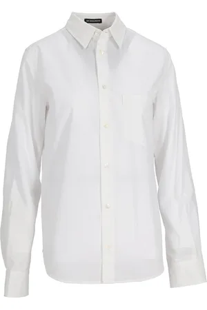 ANN DEMEULEMEESTER Popeline di cotone a camicia aderente Betty