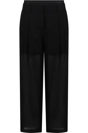 Helmut Lang Pantaloni Trasparenti A Doppia Piega