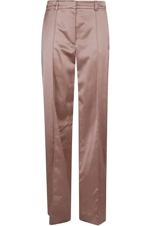 Balmain Pantaloni dritti satinati su misura