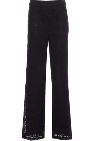 Twin-Set Pantaloni macrame a gamba larga