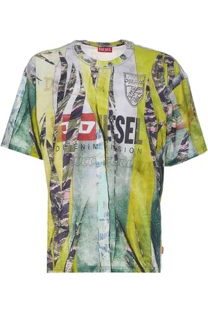Diesel T-shirt di Trompe Loeil Cracked Stampa