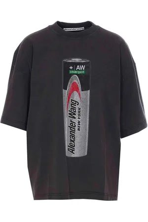 Alexander Wang T-shirt grafica nera lavata