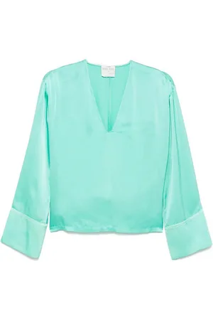 FORTE FORTE Silk Satin Long Top