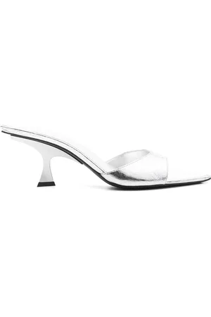 The Attico Sabot in pelle laminata