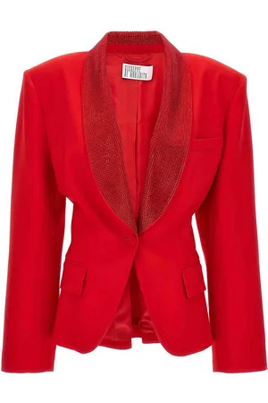 GIUSEPPE DI MORABITO Blazer con revers di cristalli all over