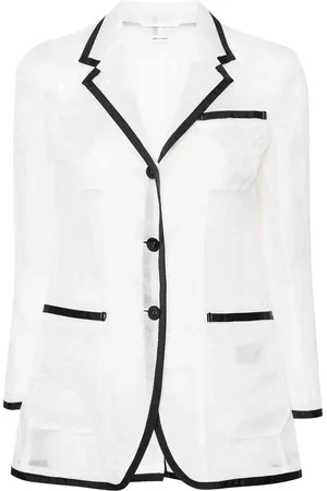 Thom Browne Blazer di organza semi-sheer